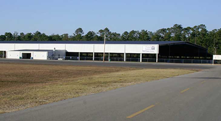 Image of a long almost open arena