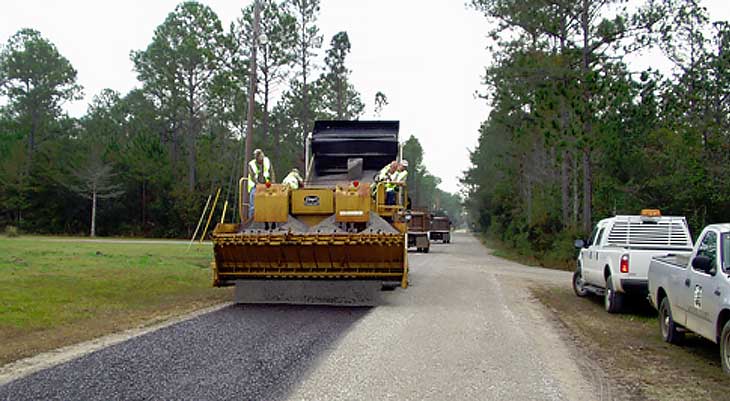 Image of road paving