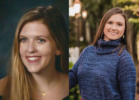 Anna Adams and Haleigh O'Brien - MAS Scholarship Recipients 2020